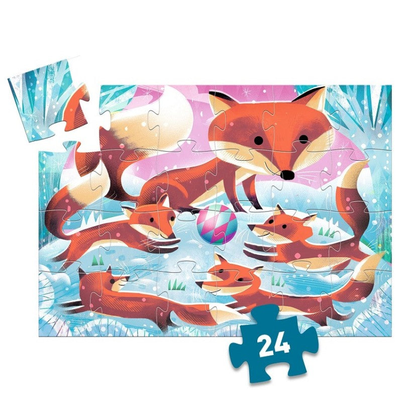 Casse-tête silhouette / Ginger, petit renard / 24 morceaux