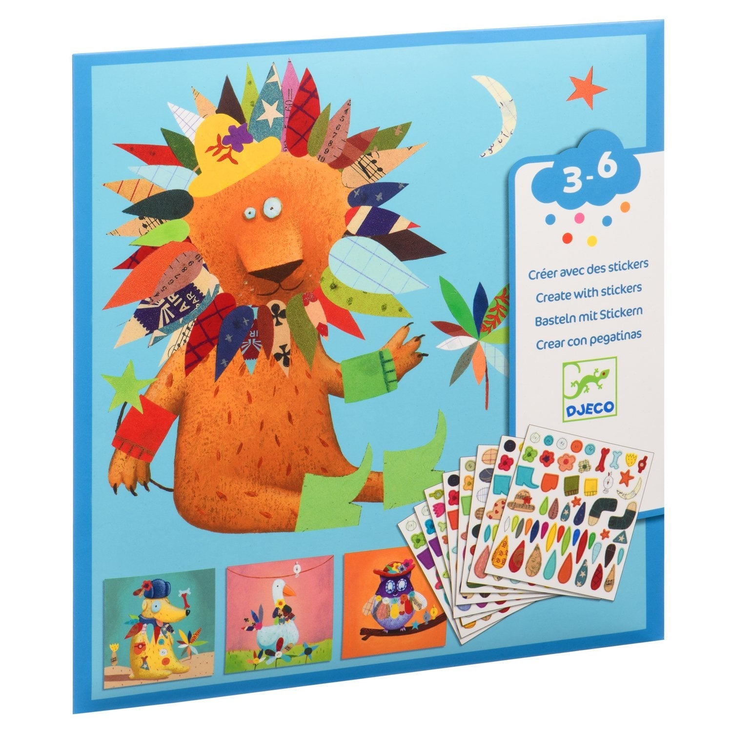 Créer avec des stickers / Les animaux