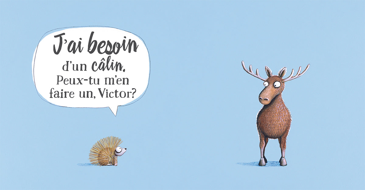 J’ai besoin d’un câlin (en carton)