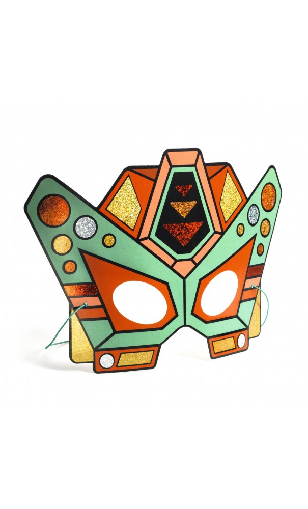 DIY / Mosaîques et stickers / Robots (4 masques)