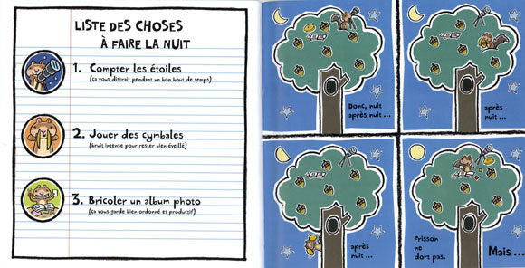 Mélanie Watt: Frisson l'écureuil en pleine nuit