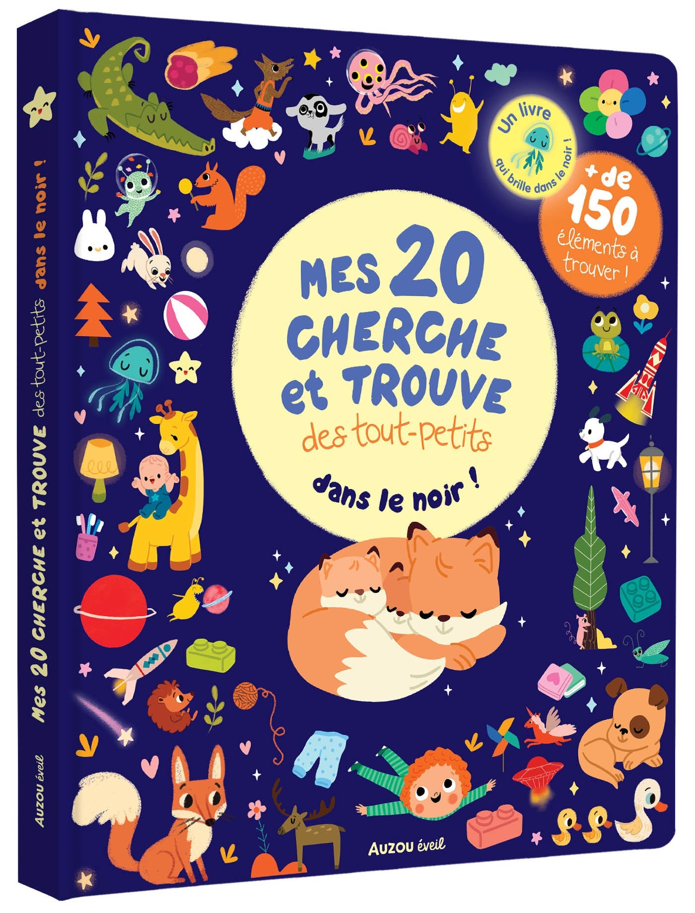 Mes 20 cherche et trouve des tout-petits : qui brillent dans le noir ! n. éd.