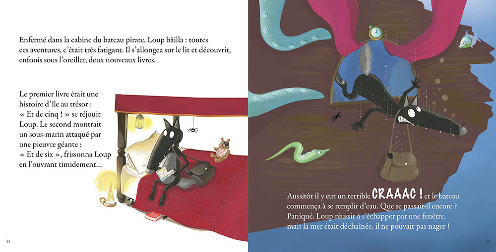 Orianne Lallemand, Éléonore Thuillier: Le Loup qui n'aimait pas lire. Grand format