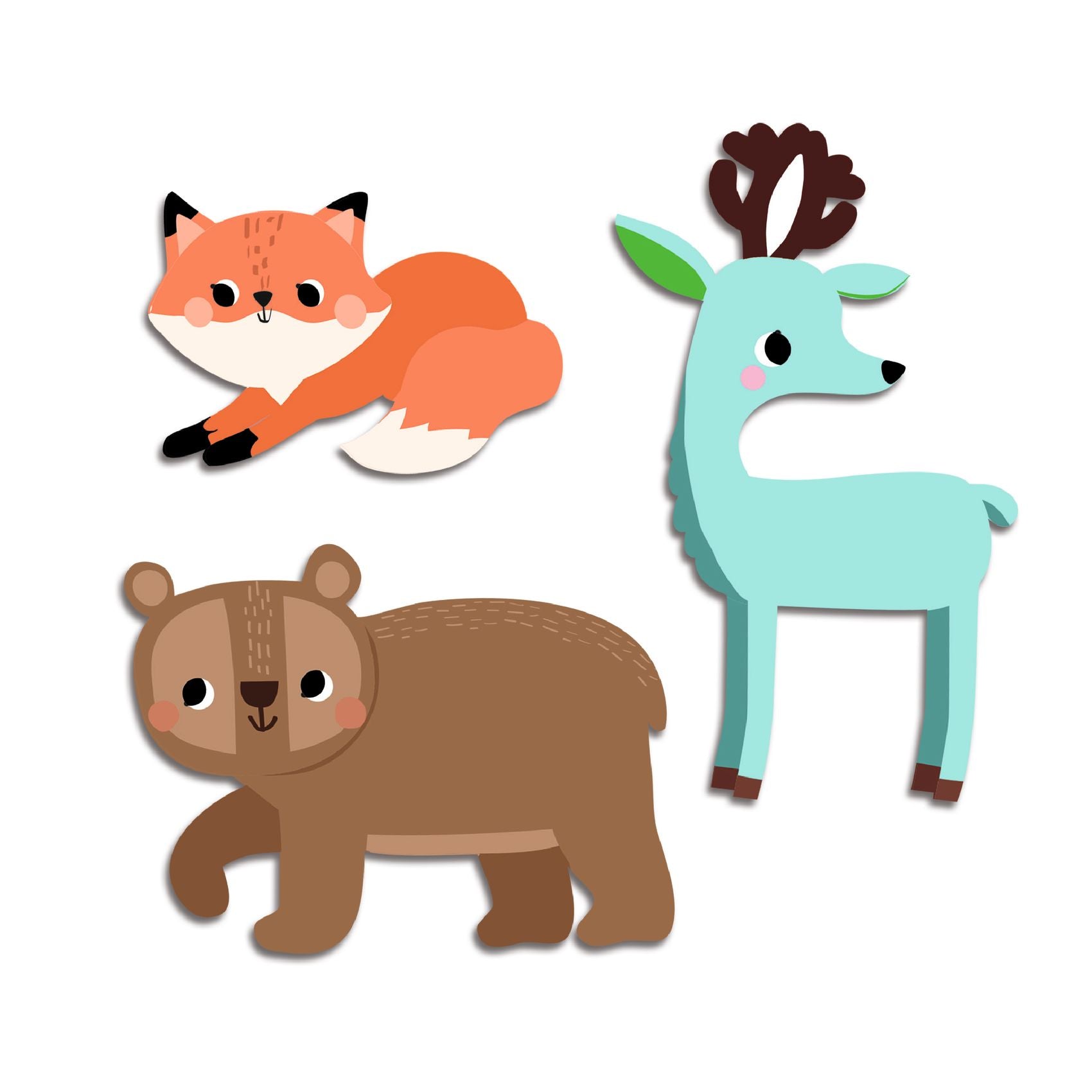 Gommettes / Animaux de la forêt