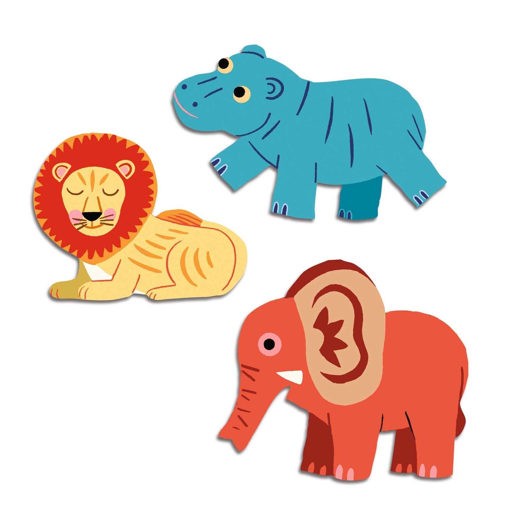 Gommettes / Animaux de la savane