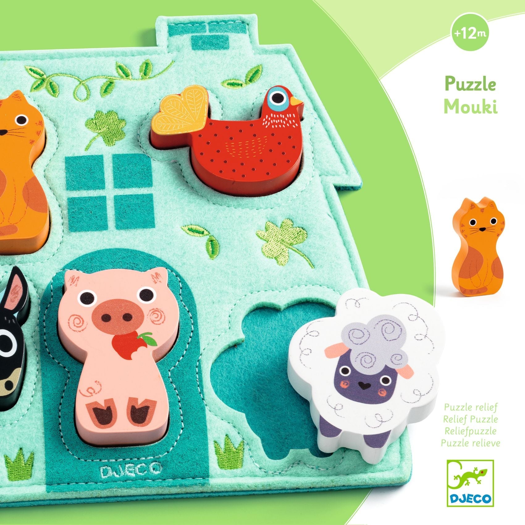 Puzzle bois / Mouki / 5 pcs