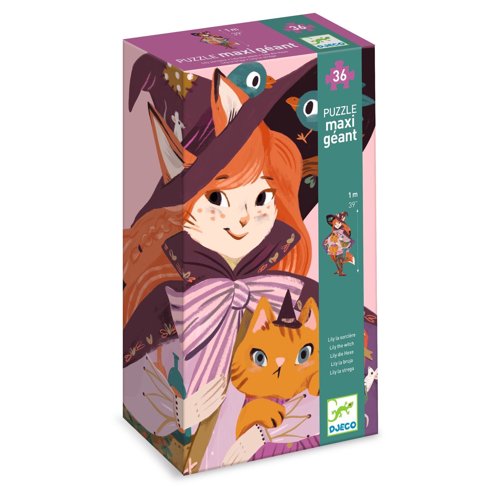 Puzzle géant "Lily la sorcière" / 36 pièces