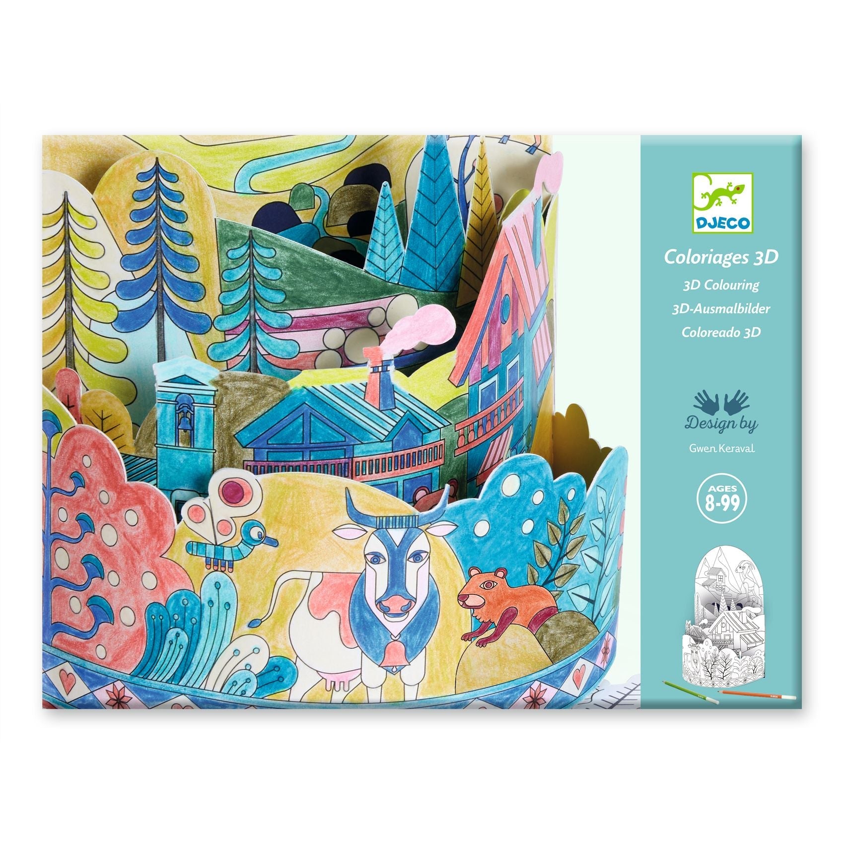 Coloriage 3D / Au sommet...du monde
