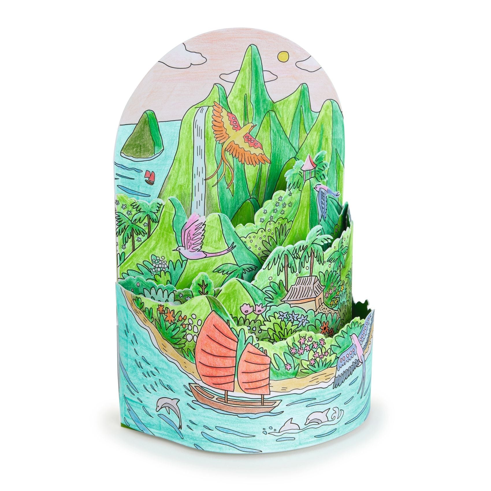 Coloriage / Au sommet...de mon île