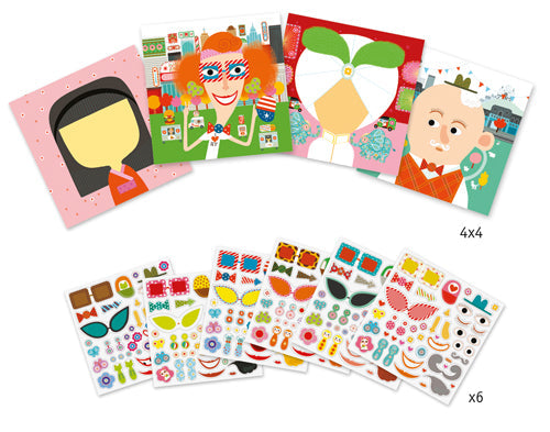 Créer avec des stickers / Tous différent