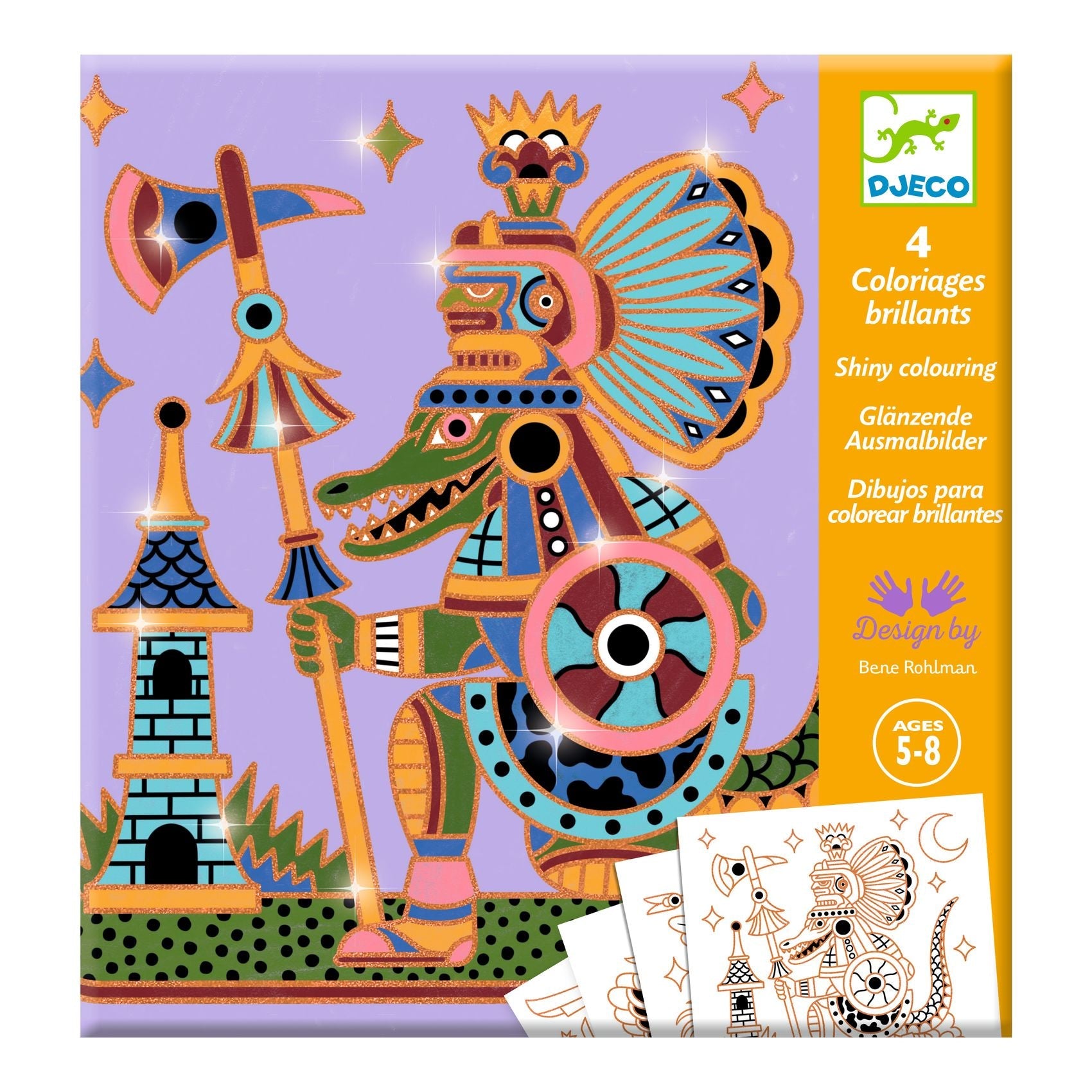 Coloriages surprises / Animaux guerrier