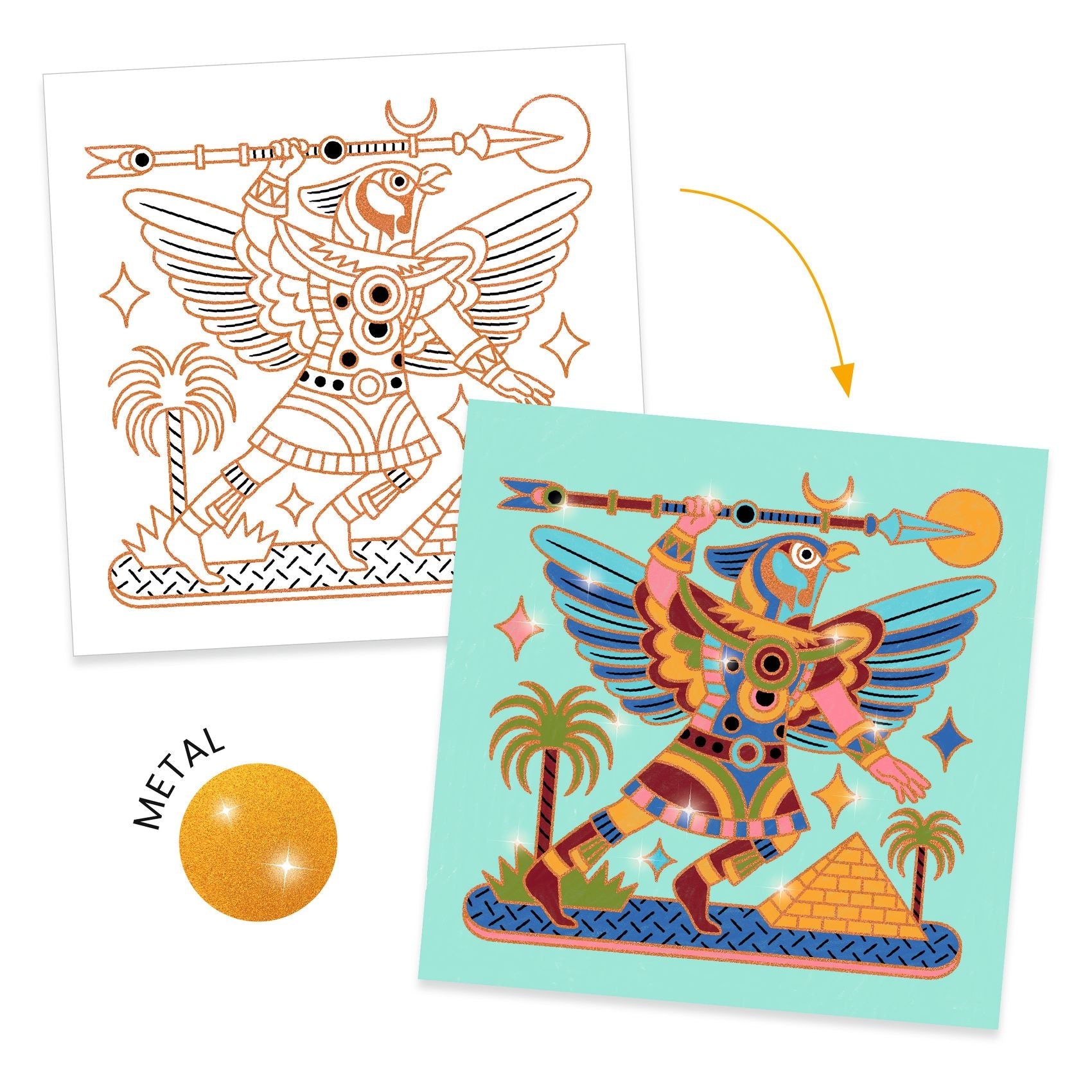 Coloriages surprises / Animaux guerrier