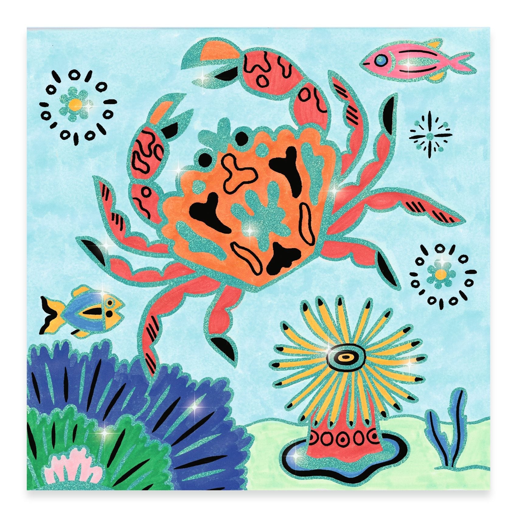 Coloriage surprise / Sous la mer