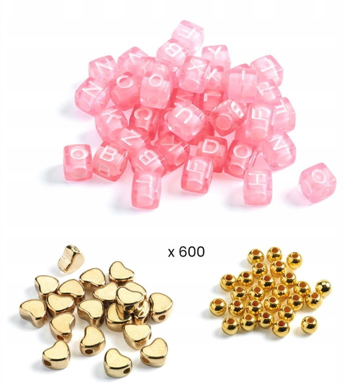 Perles alphabet / Or
