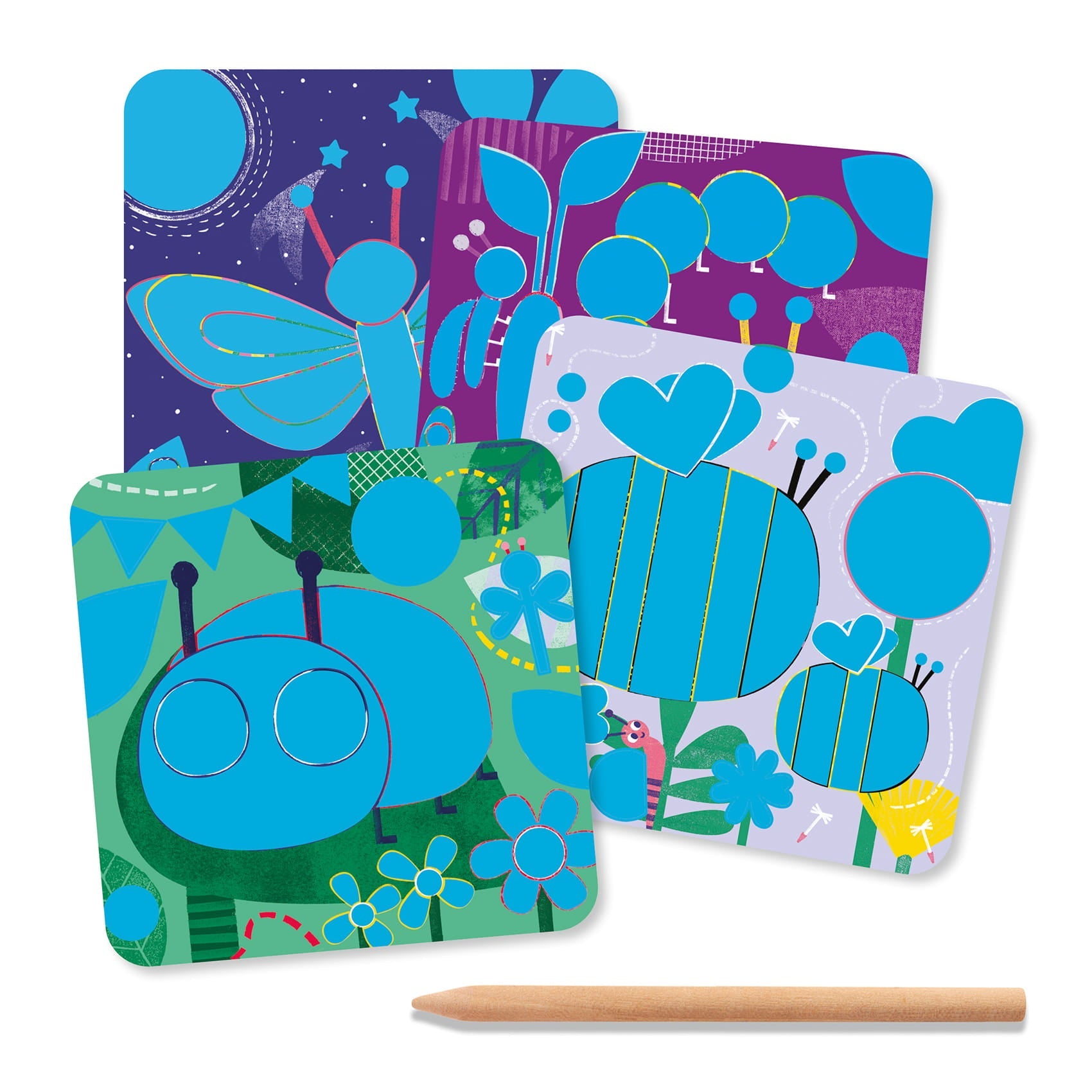 Cartes à gratter / Toutes petites bêtes