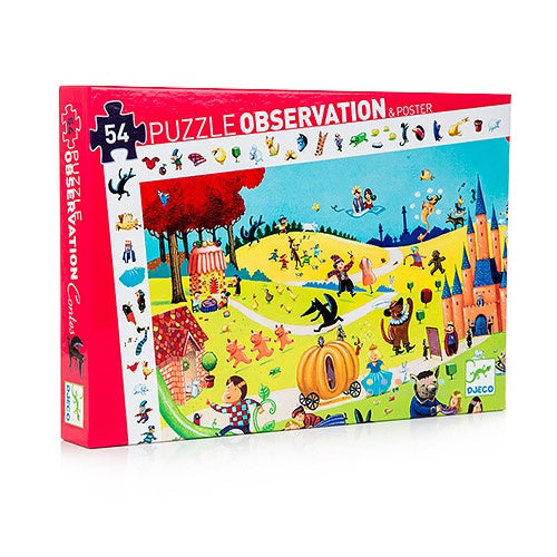 Casse-tête observation / Contes / 54 morceaux