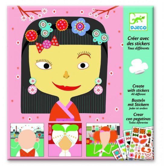 Créer avec des stickers / Tous différent